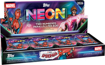 2026 TOPPS NEON MARVEL HOBBY BOX (100 Cards) Disney